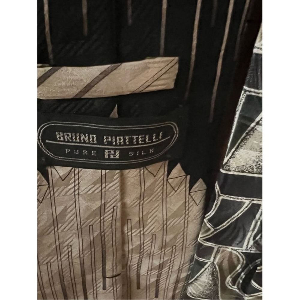 Mens Designer Silk Tie Bundle Conte di Milano Bruno Piattelli Giannelli Italian - Picture 4 of 6